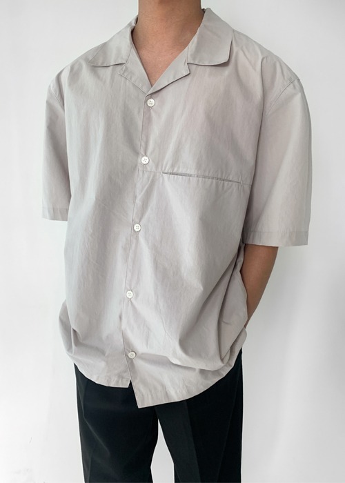 인포켓 반팔 셔츠 (5color)
